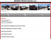 Tablet Screenshot of m.baskintrucksales.com